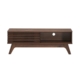 Camille Wooden Lowline Entertainment Unit TV Stand 120cm W/ 1-Door - Walnut