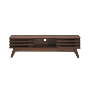 Camille Wooden Lowline Entertainment Unit TV Stand 150cm - Walnut