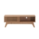 Camille Wooden Lowline Entertainment Unit TV Stand 120cm W/ 1-Door - Oak