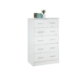 Marcus Modern Wooden Chest 5-Drawers Tallboy Storage Cabinet - White
