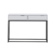 Shia Hallway Console Hall Table 2-Drawers - White/Black