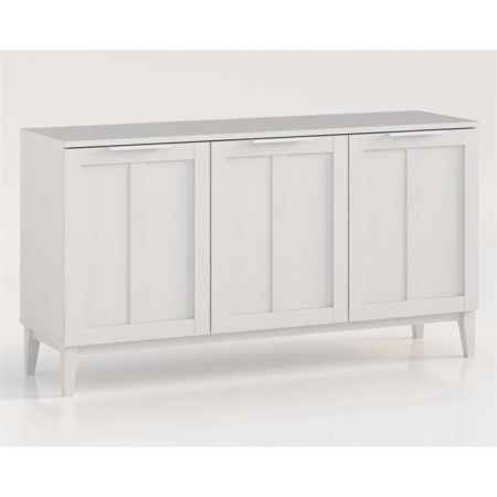 Stanley Modern Classic Large Buffet Unit Sideboard Cupboard W/ 3-Doors - White