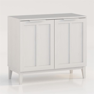 Stanley Modern Classic Small Buffet Unit Sideboard Cupboard W/ 2-Doors - White