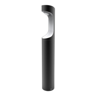 SETH Garden Bollard Light 9W Round Matte Black with White 3000K IP54 H500mm 350LM