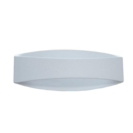 CANNES Wall Light Interior Surface Mounted Up/Down 6W Curved Matte White 3000K 468LM