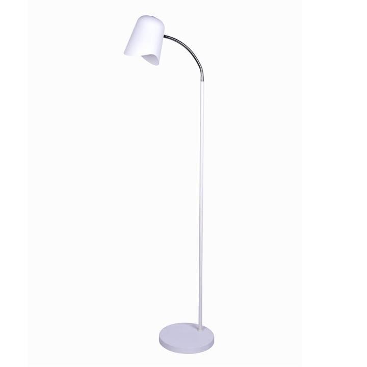 PASTEL Floor Lamp ES Matte White Ellipse H1545mm Adjustable with Wave Edge