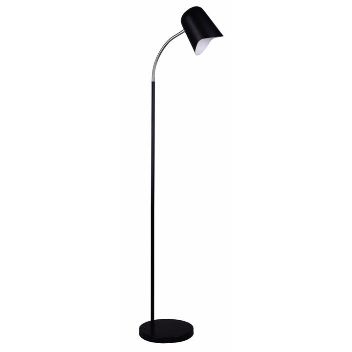 PASTEL Floor Lamp ES Matte Black Ellipse H1545mm Adjustable with Wave Edge