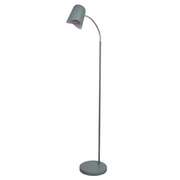 PASTEL Floor Lamp ES Matte Green Ellipse H1545mm Adjustable with Wave Edge