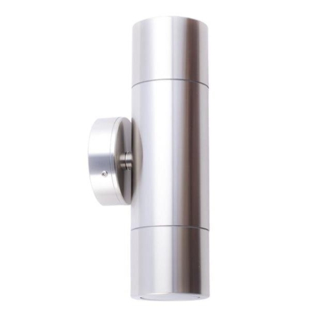 Pillar Light Up/Down 12V MR16 Stainless Steel 316 IP65 Round Back Plate