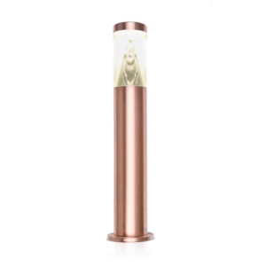 PORTUS Garden Bollard Light 6W Round Copper 3000K IP67 H500mm Anti-Glare 620LM