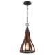 KHALEESI Pendant Lamp Light Interior ES Dark Red Wood Small Bell OD226mm