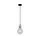 CONTOUR Pendant Lamp Light Interior ES Black Wire Pear with Antique Brass Highlight OD170mm