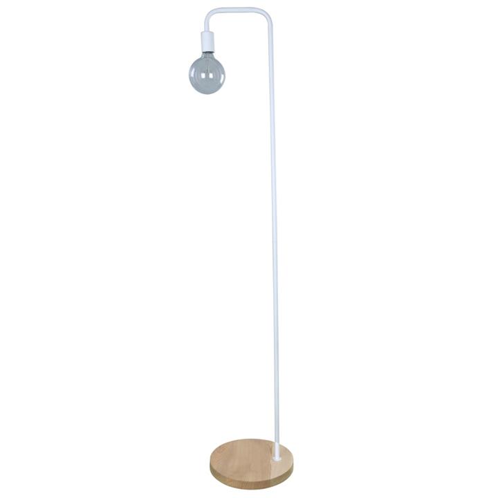 SLIM Floor Lamp ES White Hook H1610mm with Blonde Wood