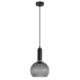 VINTAJ Pendant Lamp Light Interior ES Blk Smoky Glass Wine Glass OD200mm