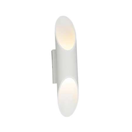 MILAN Wall Light Interior Surface Mounted Up/Down 6W Tube Matte White 3000K 262LM