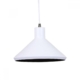 Benson Classic Metal Cone Cord Drop Pendant Light Lamp - Matte White Gold Inside