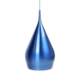 Erissa Modern Classic Sleek Contour Wine Glass Metal Pendant Light Lamp - Blue