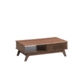 Karyn Rectangular Wooden Coffee Tea Table W/ 2-Door - Walnut