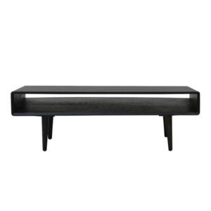 Noche Rectangular Wooden Coffee Table 110cm - Black