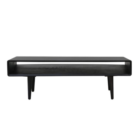 Noche Rectangular Wooden Coffee Table 110cm - Black