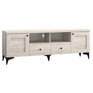 Miyake Lowline TV Stand Entertainment Unit W/ 2-Door 2-Drawer 160cm - Urban Snow