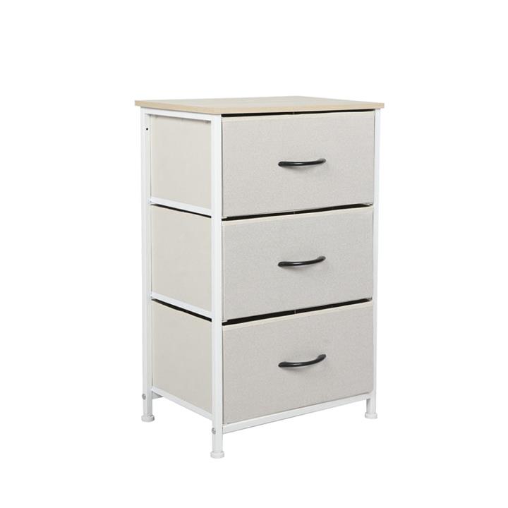 Levede Storage Cabinet Tower Chest of Drawers Dresser Tallboy 9 Drawer Beige