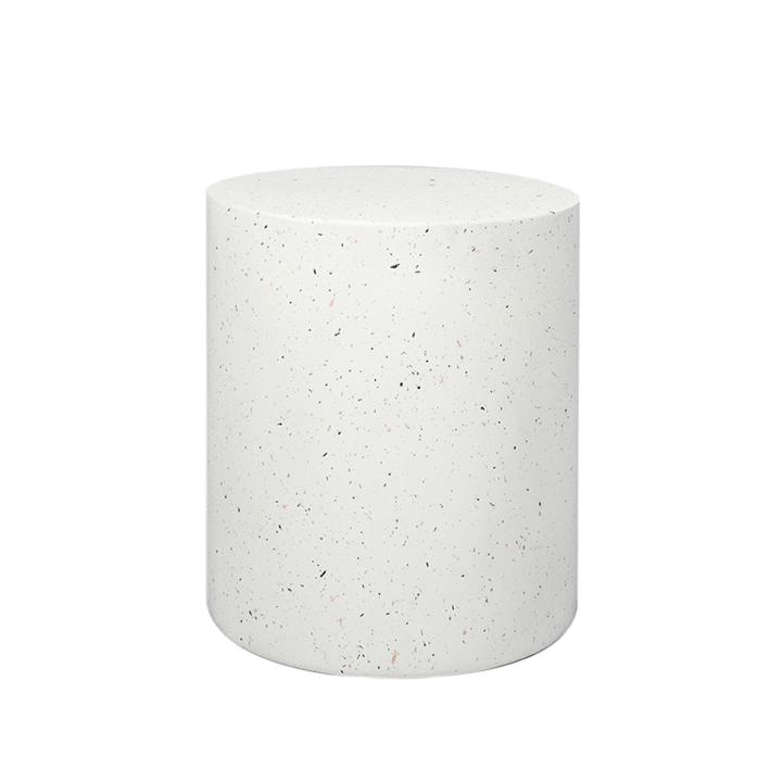 Levede Side Table Terrazzo Round Side Table Magnesia Stone Concrete Stool