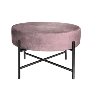 Levede Foot Stool Ottoman Footstool Velvet Accent Chair Round Dressing Vanity