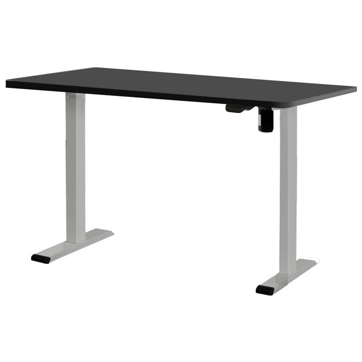 Electric Standing Desk Motorised Sit Stand Desks Table Grey Black 140cm