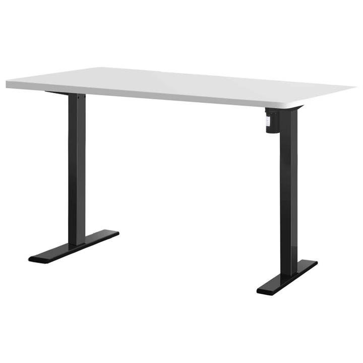 Electric Standing Desk Motorised Sit Stand Desks Table Black White 140cm