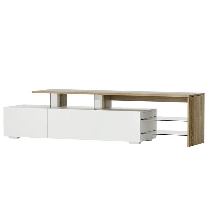 TV Cabinet Entertainment TV Unit Stand Furniture With Drawers 180cm Wood