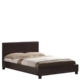 Double Size Leatheratte Bed Frame in Brown Colour with Metal Joint Slat Base