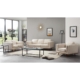 3+2+1 Seater Sofa Beige Fabric Lounge Set for Living Room Couch with Wooden Frame