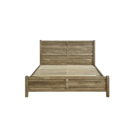 Double Size Bed Frame Natural Wood like MDF in Oak Colour