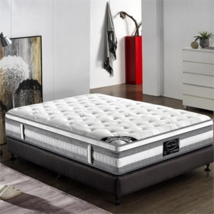 Mattress Euro Top Double Size Pocket Spring Coil with Knitted Fabric Medium Firm 34cm Thick