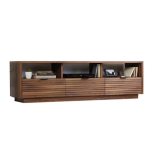 Hank Lowline Entertainment Unit TV Stand W/ 3-Drawers - Grand Walnut