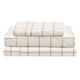 150GSM Check Print Flannelette Bed Sheet Set - Butter