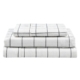150GSM Check Print Flannelette Bed Sheet Set - Grey