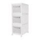 3 Piece Storage Organiser Box - White