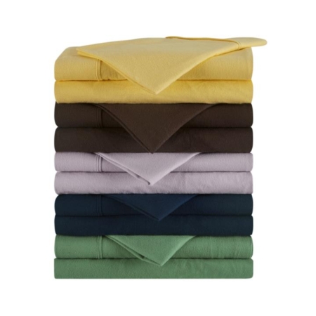 150GSM Cotton Flannelette Bed Sheet Set - Chocolate