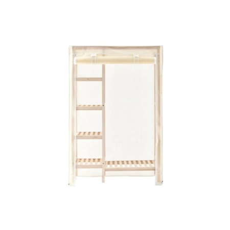 Bamboo Fabric Wardrobe Clothes Organiser Hanger - Beige - Beige