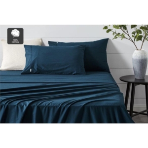Aesop Stone Wash 100% Cotton Sheet Set - Sky