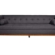 Calvin Claudia Lounge Suites 3-Seater Sofa - Dark Grey