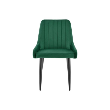 Fremantle Set of 2 Velvet Kitchen Dining Chairs - Emerald - Emerald