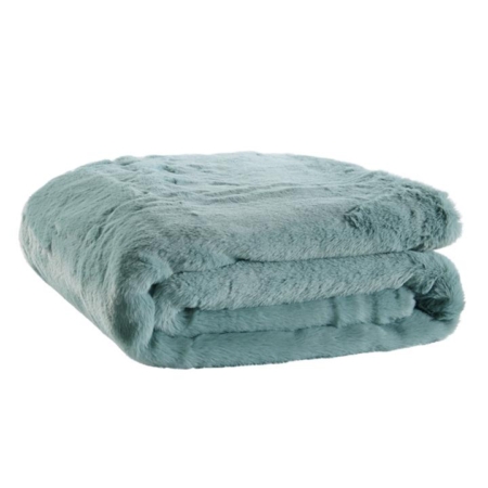 Delmar Faux Fur Throw - Jade