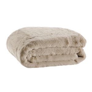 Delmar Faux Fur Throw - Mocha