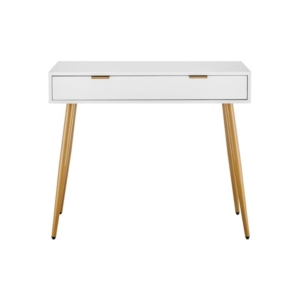 Christian Wooden Hallway Console Hall Table W/ 1-Drawer - White - White