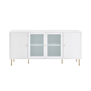 Edward Buffet Unit Sideboard Storage Cabinet Unit - White - White