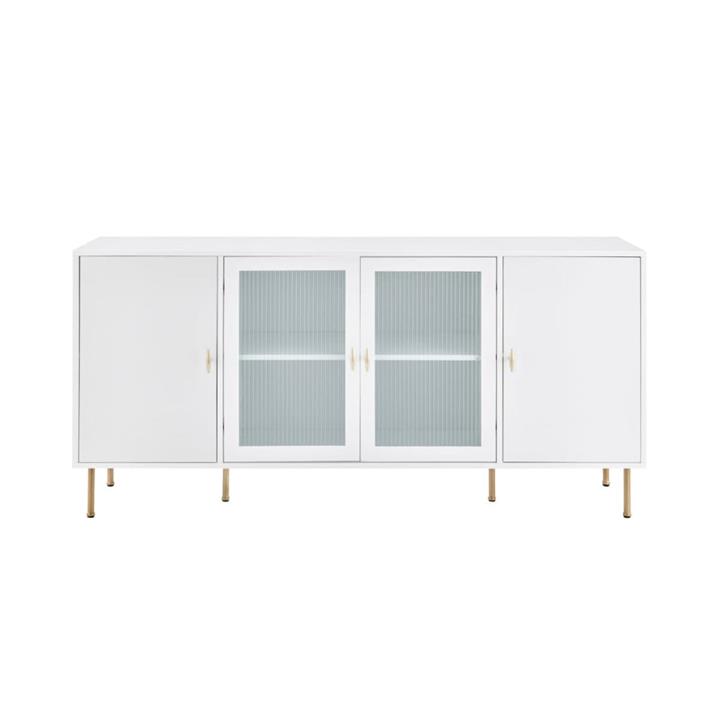 Edward Buffet Unit Sideboard Storage Cabinet Unit - White - White