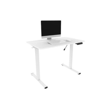 ET150 Series Standing Computer Work Task Study Office Desk W/ USB Port - White/White - White